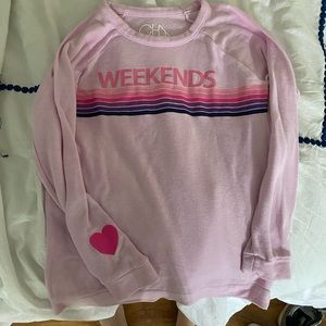 CHASER weekends crew neck superrr comfy